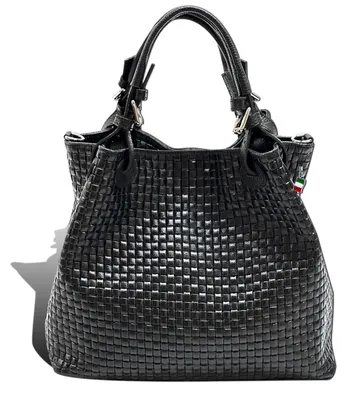 Produktbild von Florence Tasche Damen Umhängetasche schwarz Leder Handtasche D2OTF164S