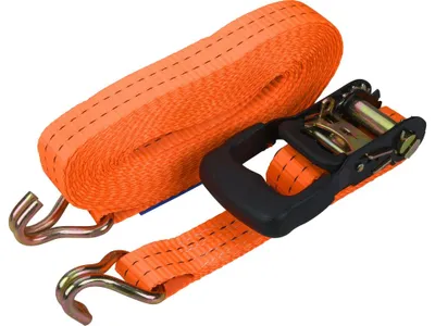 Obrázek produktu pro Ráčnový popruh s háky, 8 m x 35 mm, max. 2000 kg, PES