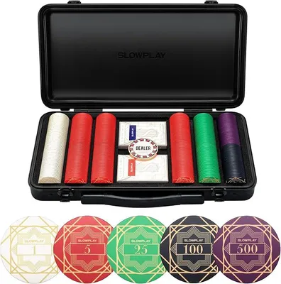 Imagen del producto de Conjunto de fichas de cerámica Nash para póker, 10 gramos/39 mm, para Texas Hold'em