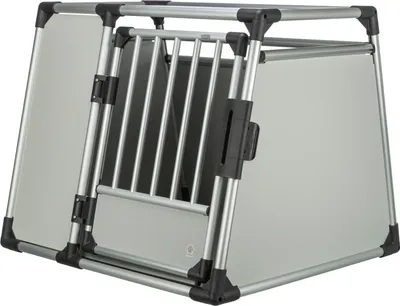 Produktbild von TRIXIE Transportbox, Aluminium - hellgrau/silber - 91 × 75 × 84 cm