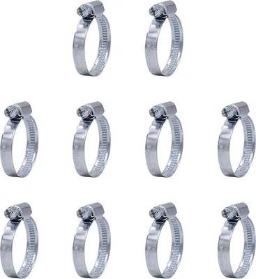 Produktbild von Famanu Schlauchschellen aus Edelstahl - 25-40 mm, 10 Stück