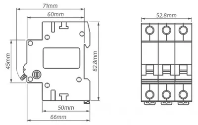 Image de WNP C 20A 3P Disjoncteur C 20 3P 3M 6kA