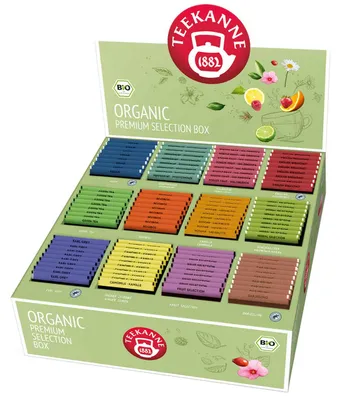 Zdjęcie produktu dla TEEKANNE 78096 TEEKANNE ORGANIC PREMIUM SELECTION BOXTee 180 Portionen