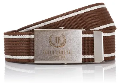 Produktbild von Paolo Peruzzi Herrengürtel 105 cm für Hosen Herrengürtel braun PW-01-105