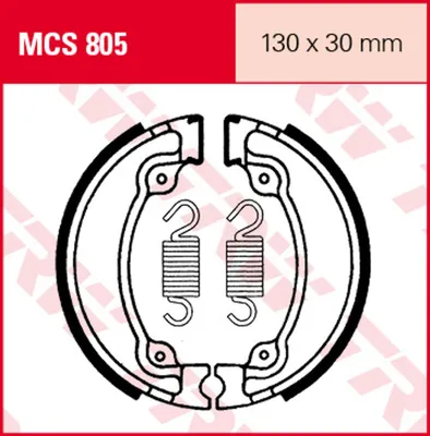 Produktbild von S.Bremsbacken HONDA MCS805