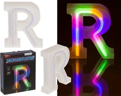Produktbild von OOTB Neon-Leuchtbuchstabe R Höhe:16 cm
