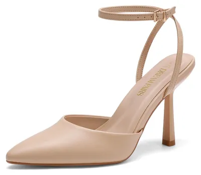 Damen Pumps, hoher Absatz, Nude PU, 40.5 EU