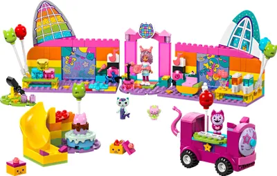 Produktbild von LEGO 4+ Gabbys Puppenhaus Gabbys Partyraum, Disco-Spielset mit Rutsche und Tierfiguren für kreative Rollenspiele, Geschenk für Mädchen und Jungen ab 4 Jahren 10797