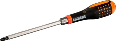 Produktbild von Bahco ERGO-Schraubendreher mit durchgehender Klinge und schlagfestem Griff für Phillips-Schrauben PH2 x 125 mm