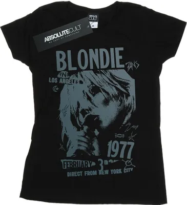 Image de Blondie - "1977" T-shirt pour femme BI19792 (XXL) (Noir)