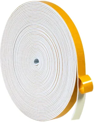 Immagine prodotto di Guarnizione autoadesiva a profilo a "I", 12 mm (larghezza) x 1,5 mm (spessore), colore bianco, lunghezza 10 metri
