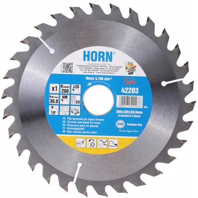 Produktbild von Horn Kreissägeblatt 550mm Holz 100 Zähne Hartmetall