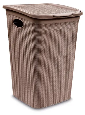 Produktbild von Stefanplast Elegance Wäschekorb, Beige, 28,5 x 39 x 54 cm
