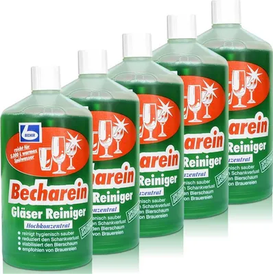 Produktbild von Dr. Becher Becharein Gläser Reiniger Hochkonzentrat 1L (5er Pack)