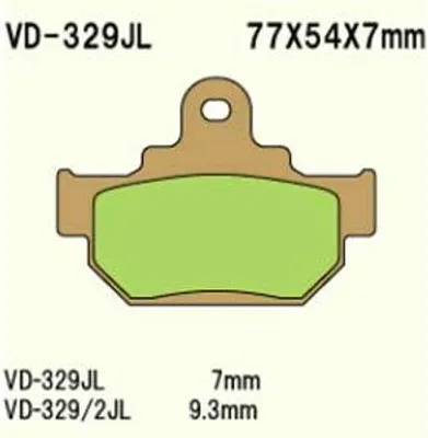 Produktbild von Vesrah Vd-329Jl Bremsbeläge