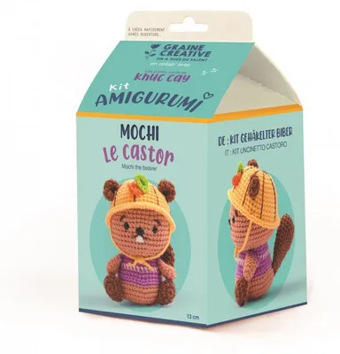 Obrázek produktu pro Graine Creative Amigurumi háčkovaná sada bobr 13 cm řemeslná sada