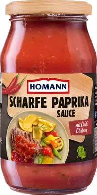 Produktbild von Homann Scharfe Paprika Sauce mit Chili-Chutney 400ml
