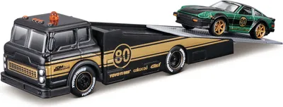Zdjęcie produktu dla Maisto - Design Elite Transport, Rampentruck + 1980 Datsun 280ZX (S130), 1:64
