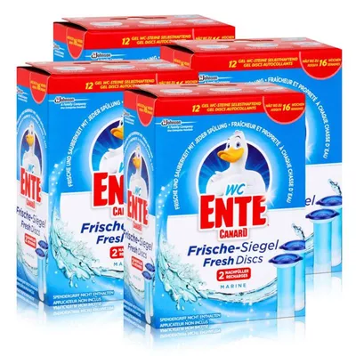 Produktbild von 4x WC Ente Frische Siegel Nachfüller Marine