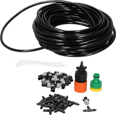 Obrázek produktu pro 20m zahradní zavlažovací systém Misting Sprinkler Nozzle Kit Chlazení zavlažování příslušenství