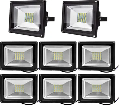 Immagine prodotto di Greenmigo 8X 30W Proiettore LED SMD per esterni, luce bianca calda, faretto, illuminazione IP65, lampada da giardino, luce di sicurezza