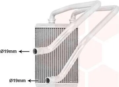 Image de VAN WEZEL 33006472 Échangeur thermique Chauffage intérieur Radiateur pour NISSAN X-TRAIL (T30)