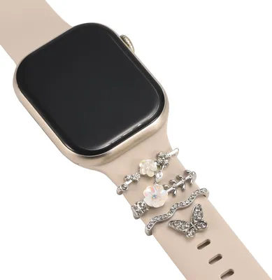 Immagine prodotto di CoolGadget Smartwatch Bracciale Charms per Apple Watch e Galaxy Watch Gioielli Anelli Decorativi Loops Motif Clip Universale Farfalla