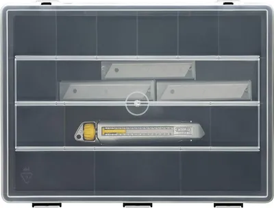 Immagine prodotto di taglierina per metallo da 18 mm + 50 lame + organizzatore - confezione interlock