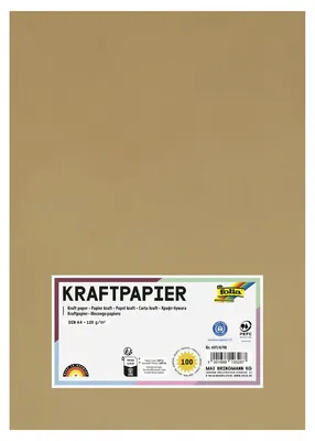 Immagine prodotto di FOLIA 691/4/98 Carta kraft, A4, 120g/m², 100 fogli, naturale
