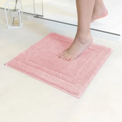 Imagen del producto de Alfombrilla antideslizante para baño, de microfibra, 45x45 cm