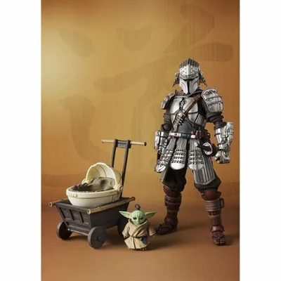 Obrázek produktu pro Figurka Star Wars: Ronin, Mandalorián, brnění Beskar a Grogu, výška 18 cm