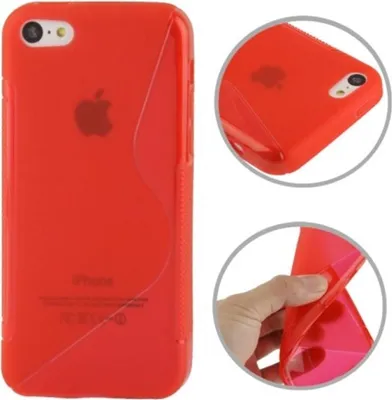 Zdjęcie produktu dla Etui TPU na telefon komórkowy Apple iPhone 5C Czerwony