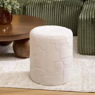 Obrázok produktu pre Eazy Living puf Ø 36 cm Celestin White