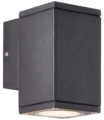 Immagine prodotto di BRILLANTE applique color antracite Hally | dimmerabile con una fonte luminosa adeguata | 1x presa GU10 max. 10 watt | metallo/vetro | IP44