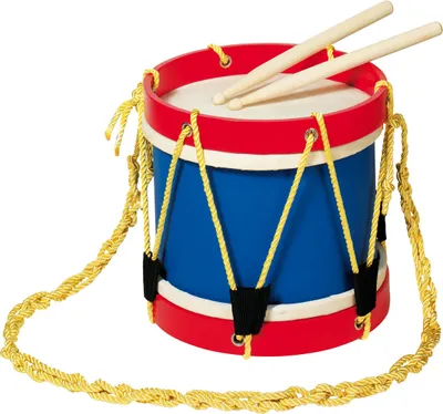 Produktbild von goki 61929 Trommel, blau/rot/gelb