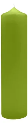 Produktbild von Spitzkopf Stumpen Kerzen Limonegrün 30 x Ø 6 cm, 6 Stück