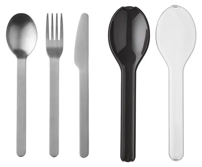 Productafbeelding van Mepal besteckset ellipse 3-teilig - nordic black 105760041100