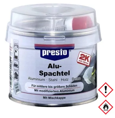 Obrázek produktu pro Presto 2K plnič hliníku velmi dobrá přilnavost snadná aplikace 1000g
