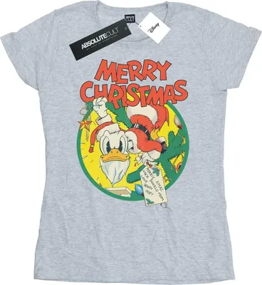 Produktbild von Disney - "Merry Christmas" T-Shirt für Damen BI32795 (S) (Grau)
