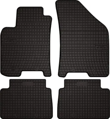 Produktbild von Gummifußmatten passend für Chevrolet Lacetti (Schrägheck, Limousine, Bj. 2003-2012) –  schwarz, passgenau, mit Befestigungen set 4 Stk. - Gummi-Automatten