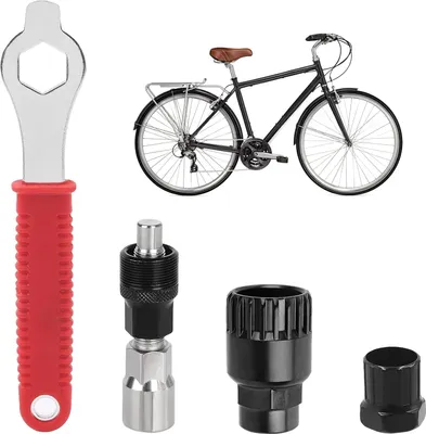 Produktbild von Famanu Werkzeugset zur Entfernung der Fahrradkurbel - 4-teilig