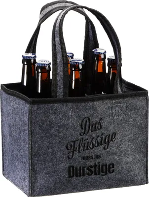 Produktbild von Flaschenträger "Das Flüssige muss..." Männerhandtasche