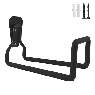 Produktbild von Gartenschlauchhalter Wand - Wandhalterung für Gartenschlauch - 19,3 x 12,5 x 15 cm - Rutschfest - Schlauchhalter für Garten und Bewässerung - Schwarz