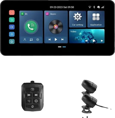 Zdjęcie produktu dla Inteligentne urządzenie nawigacyjne, bezprzewodowy CarPlay, wodoodporny wyświetlacz, 2+32 GB, 64 GB