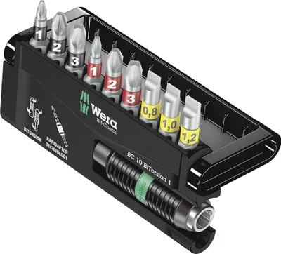 Produktbild von Bitsortiment Bit-Check 10 BiTorsion 1 10-tlg.Schlitz/PH/PZD WERA