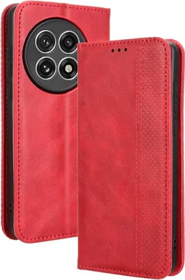 Produktbild von OnePlus 13 Hülle - Coverup Vintage Style Klapphülle - Rot