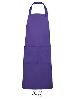 Produktbild von SOLs 88010 | Long Apron Gala - 75 x 90 cm - Farbe: Dark Purple - Größe: 75 x 90 cm