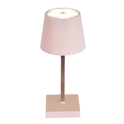 Produktbild von Tischleuchte mit Touchfunktion Warmweiß USB Nachttischlampe Rosa Aufladbar Helligkeit regulierbar Schreibtischlampe Dimmbar