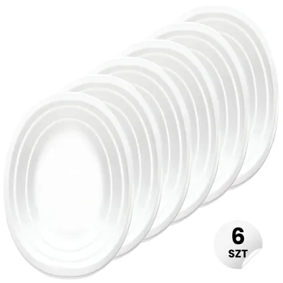 Produktbild von Vergionic 8053 Ovaler Teller, Kunststoff, 14,5 x 21,5 cm 6 Stk