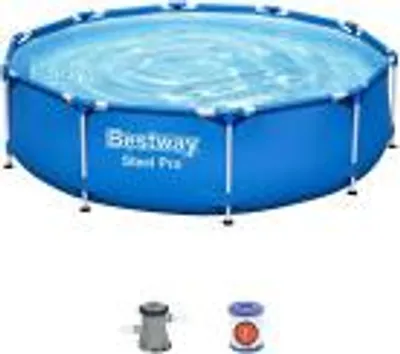 Produktbild von Bestway Frame Pool Set Ø305x76cm Swimmingpool Schwimmbecken Filterpumpe